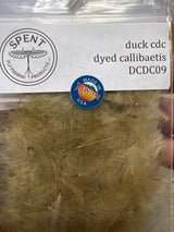 Spent Fly Fishing Duck CDC - Cul de Canard Callibaetis Cul de Canard - CDC