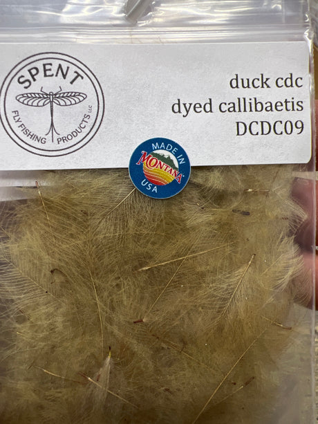 Spent Fly Fishing Duck CDC - Cul de Canard Callibaetis Cul de Canard - CDC
