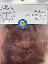 Spent Fly Fishing Duck CDC - Cul de Canard Mahogany Cul de Canard - CDC