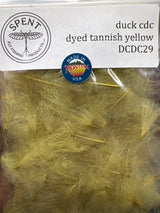 Spent Fly Fishing Duck CDC - Cul de Canard Tannish Yellow Cul de Canard - CDC