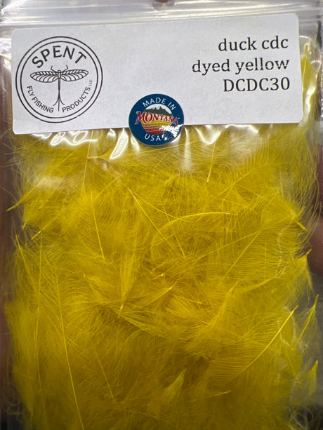 Spent Fly Fishing Duck CDC - Cul de Canard Yellow Cul de Canard - CDC
