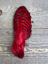 Spent Fly Fishing Dyed Golden Pheasant Head Red Pheasant Feathers