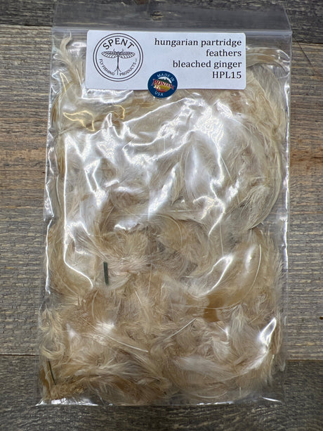 Spent Fly Fishing Hungarian Partridge Feathers Bleached Ginger Partridge Feathers