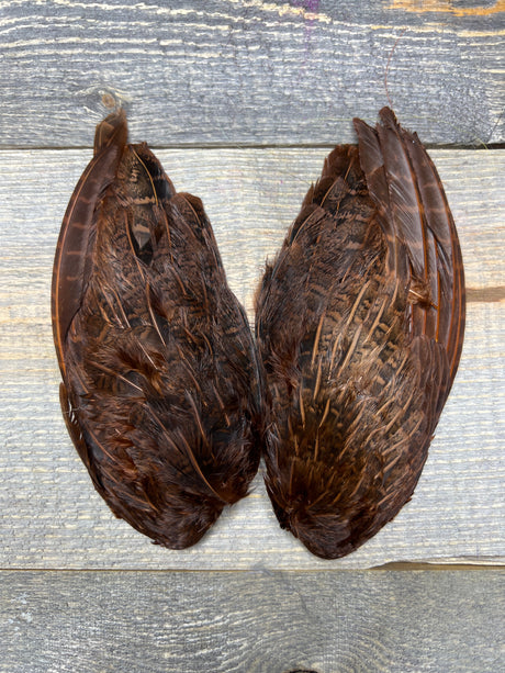 Spent Fly Fishing Hungarian Partridge Wing Pair Rusty Brown Partridge Feathers