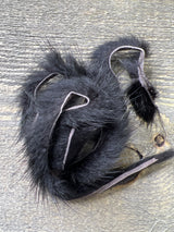 Spent Fly Fishing Mink Zonker Strips Black Misc. Hair & Fur