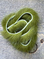 Spent Fly Fishing Mink Zonker Strips Olive Misc. Hair & Fur
