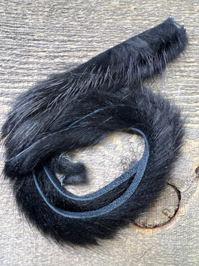 Spent Fly Fishing Muskrat Zirdle Strips Black Misc. Hair & Fur