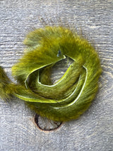 Spent Fly Fishing Muskrat Zirdle Strips Olive Misc. Hair & Fur