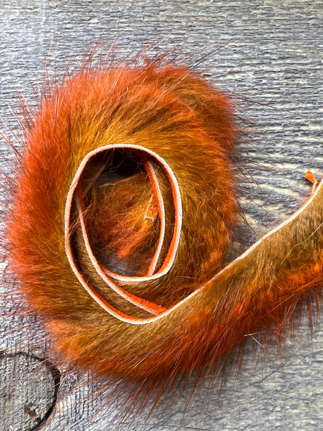 Spent Fly Fishing Muskrat Zirdle Strips Orange Misc. Hair & Fur