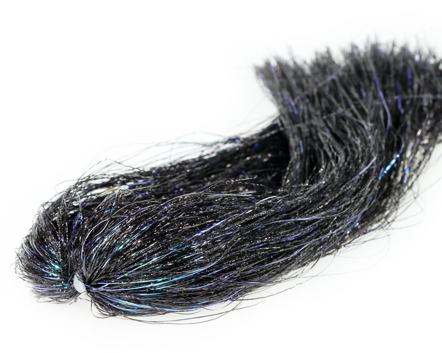 Sybai Sparkle Supreme Hair Black Peacock Flash, Wing Materials