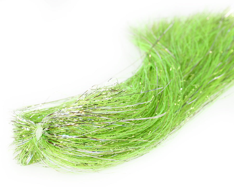 Sybai Sparkle Supreme Hair Chartreuse Flash, Wing Materials