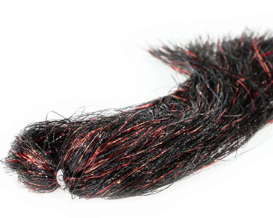 Sybai Sparkle Supreme Hair Fiery Black Flash, Wing Materials