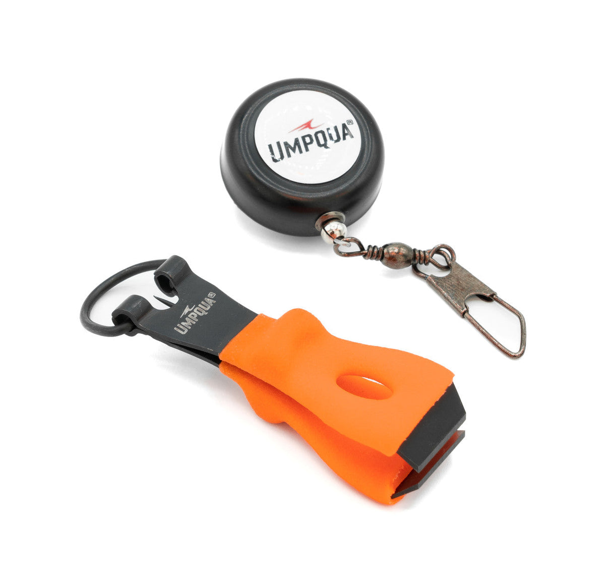 Umpqua River Grip Precision Nipper and Zinger Combo Orange Forceps