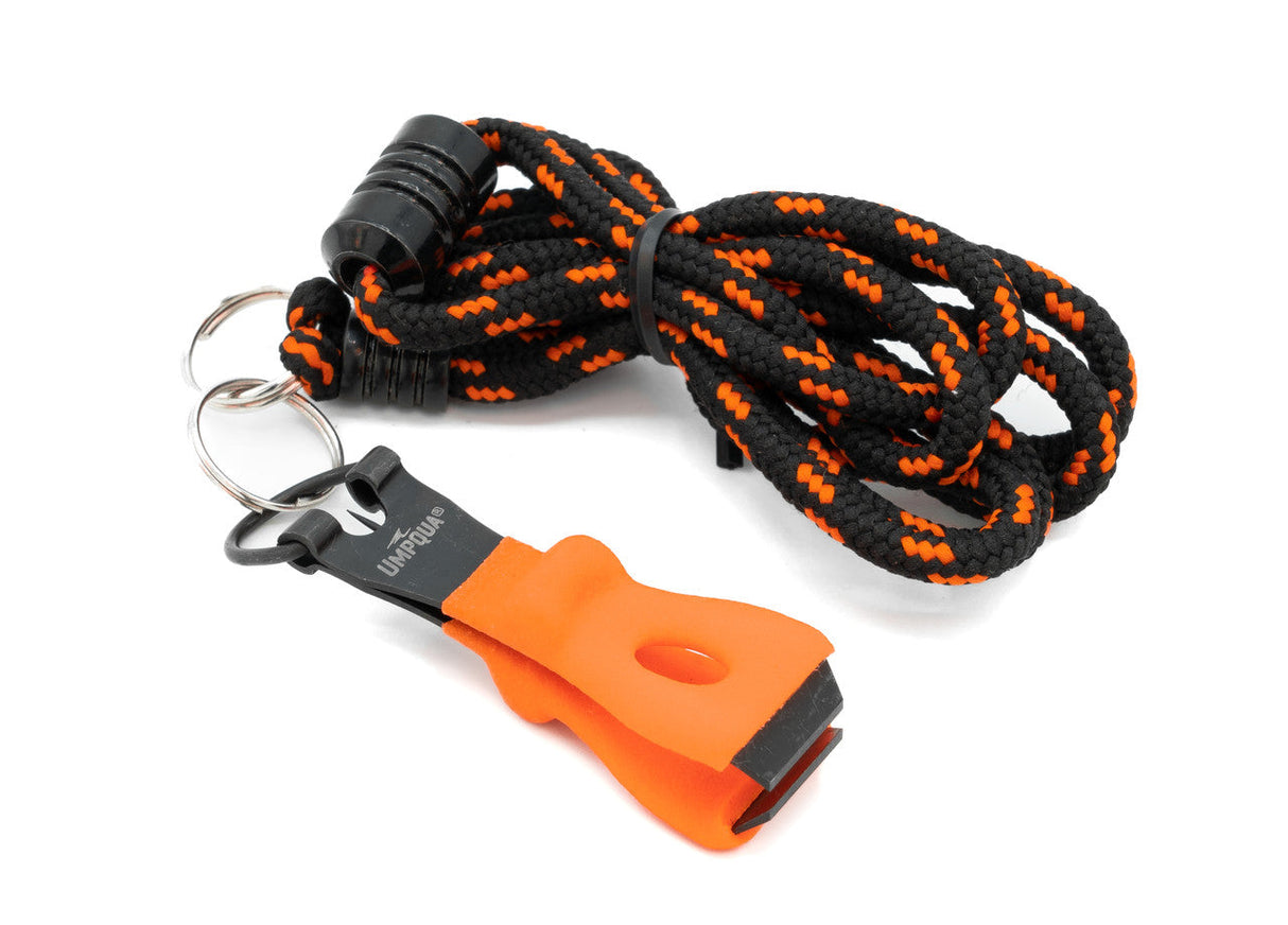 Umpqua River Grip Precision Nipper with Lanyard Orange Forceps