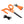 Umpqua Rivergrip PS  6" Open Clamp, Big Nip, Lanyard Combo Hot Orange Fly Fishing Accessories