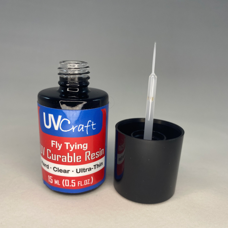 UV Craft Clear Ultra-Thin UV Resin - .5 fl.oz. Brush Bottle Cements, Glue, Epoxy