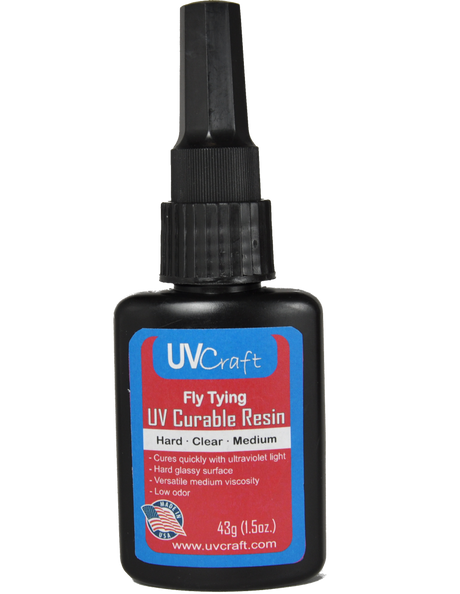 UV Craft - Hard – Clear – Medium UV Resin 1.5 oz Bottle Cements, Glue, Epoxy