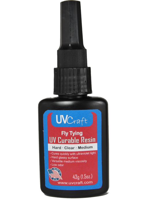 UV Craft - Hard – Clear – Medium UV Resin 1.5 oz Bottle Cements, Glue, Epoxy