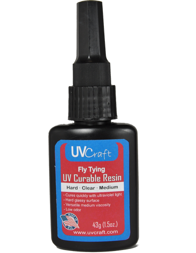 UV Craft - Hard – Clear – Medium UV Resin 1.5 oz Bottle Cements, Glue, Epoxy