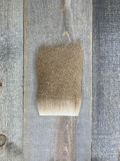 Varner's Big Bug Deer Hair 3" x 4" Patch - Late Season Grade #1 Ash Deer Hair