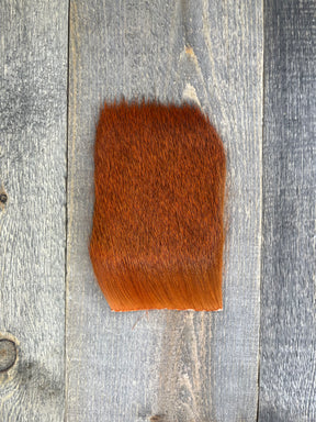 Varner's Big Bug Deer Hair 3" x 4" Patch - Late Season Grade #1 Blaze Orange Deer Hair