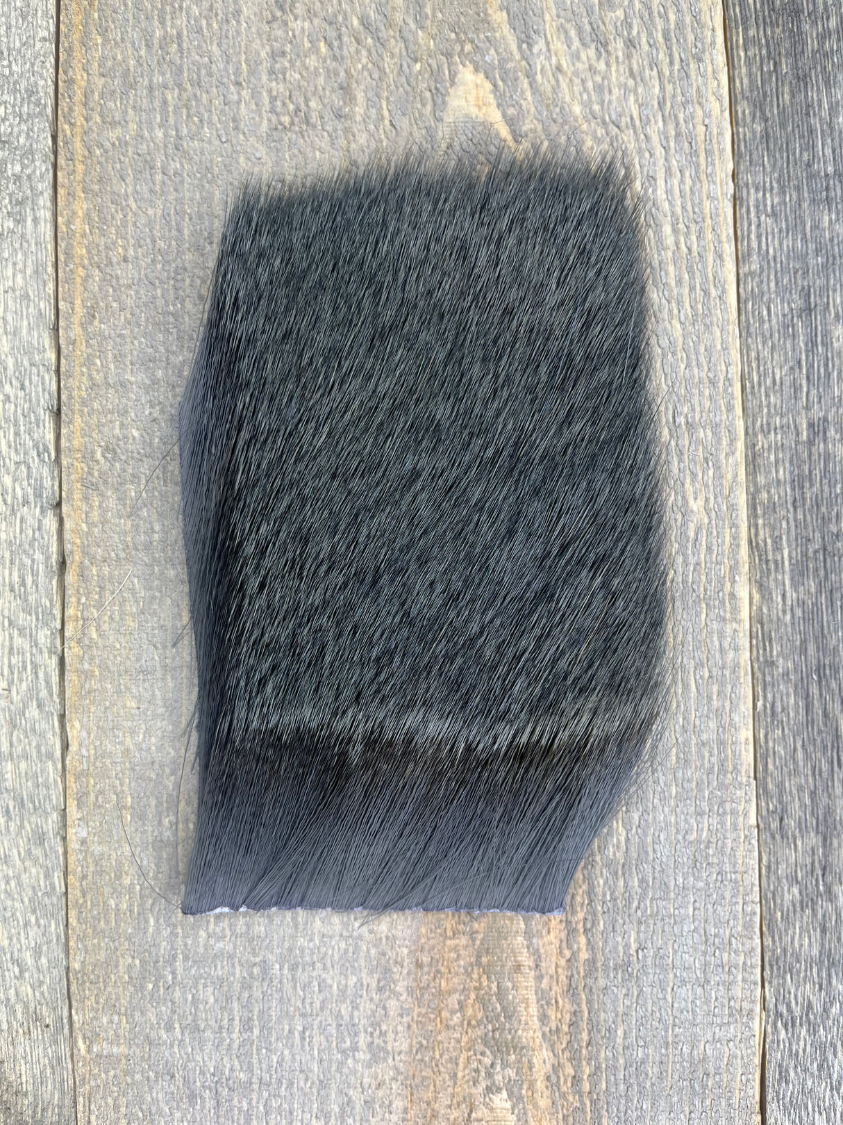 Varner's Big Bug Deer Hair 3" x 4" Patch - Late Season Grade #1 Charcoal Gray Deer Hair