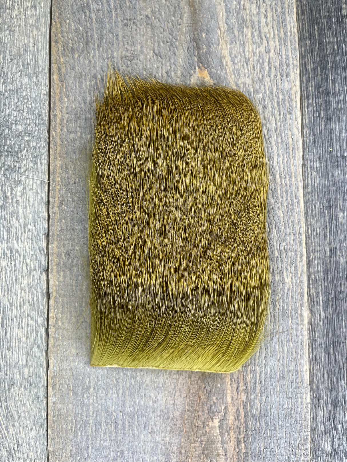 Varner's Big Bug Deer Hair 3" x 4" Patch - Late Season Grade #1 Sculpin Olive Deer Hair
