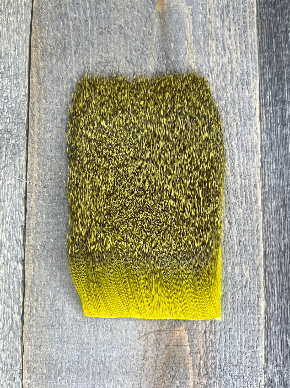 Varner's Big Bug Deer Hair 3" x 4" Patch - Late Season Grade #1 Yellow Deer Hair