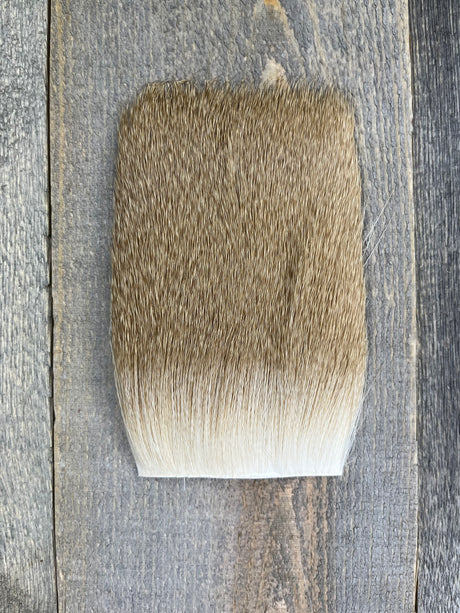 Varner's Big Bug Deer Hair 3" x 4" Patch - Late Season Grade #2 Ash Deer Hair