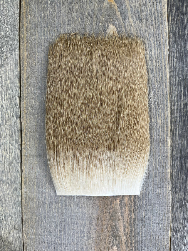 Varner's Big Bug Deer Hair 3" x 4" Patch - Late Season Grade #2 Ash Deer Hair