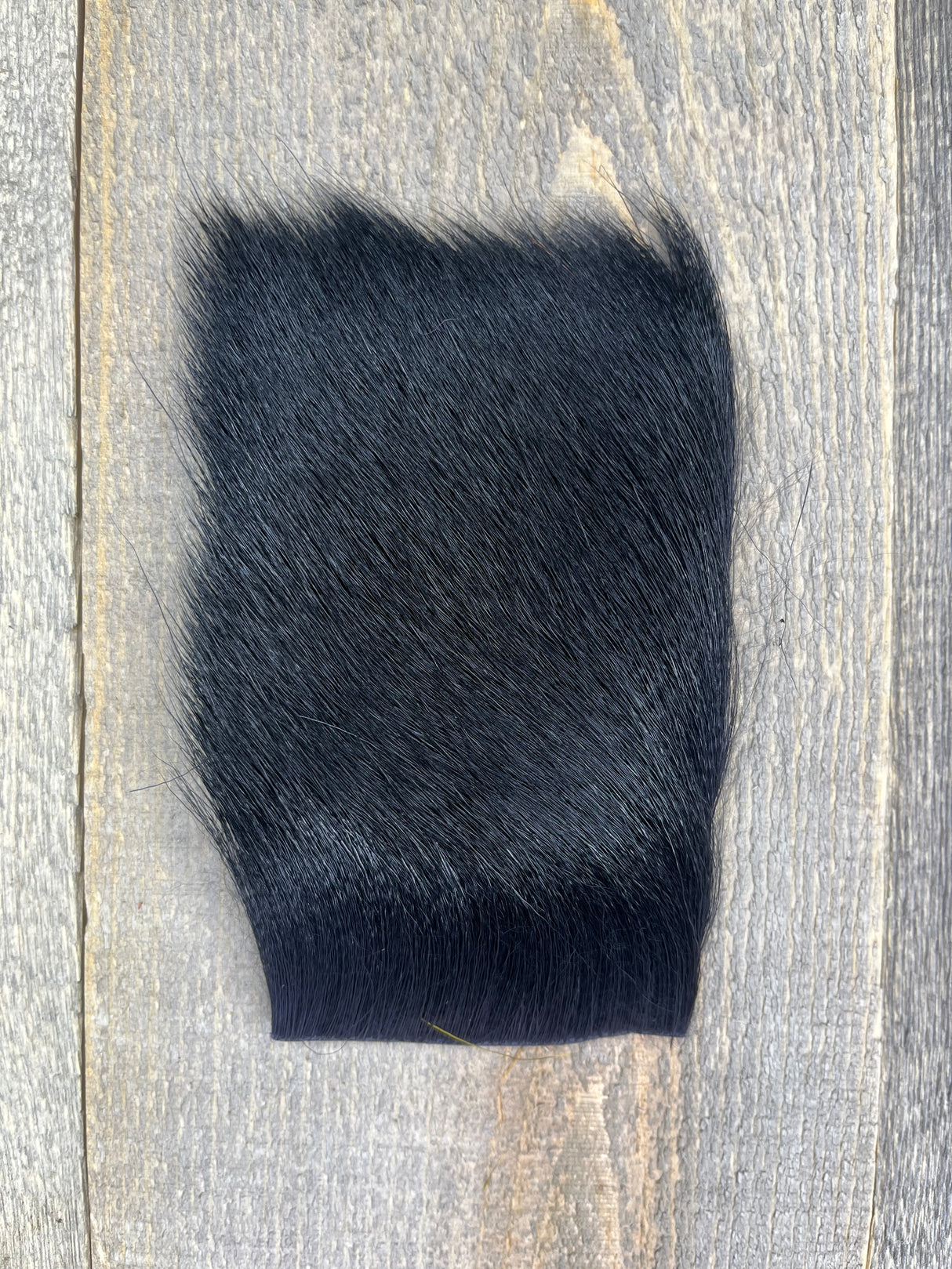 Varner's Big Bug Deer Hair 3" x 4" Patch - Late Season Grade #2 Black Deer Hair