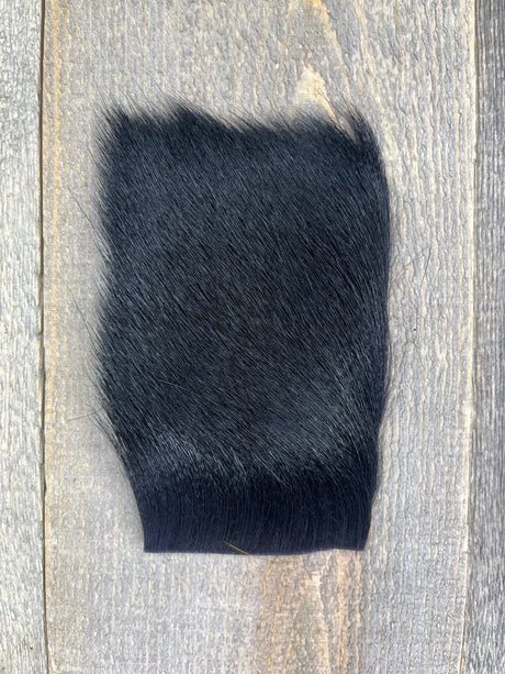 Varner's Big Bug Deer Hair 3" x 4" Patch - Late Season Grade #2 Black Deer Hair