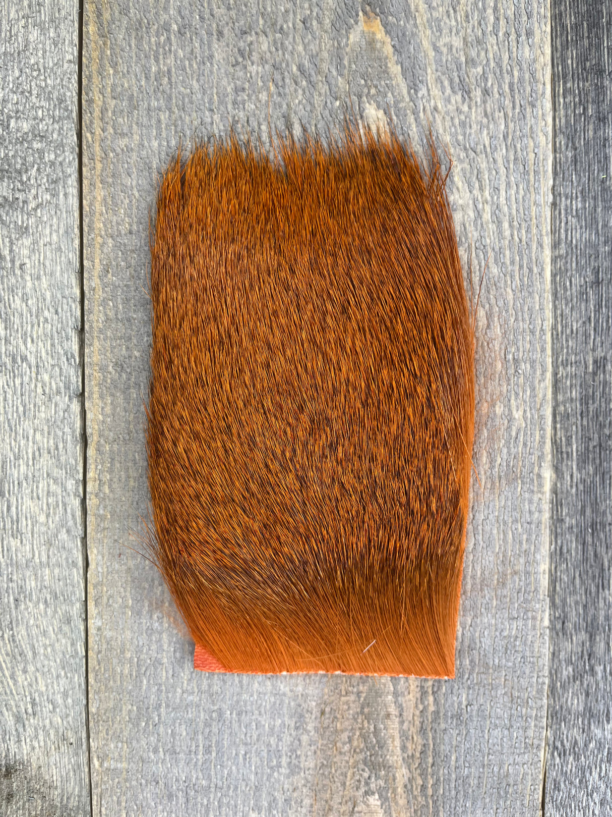 Varner's Big Bug Deer Hair 3" x 4" Patch - Late Season Grade #2 Blaze Orange Deer Hair