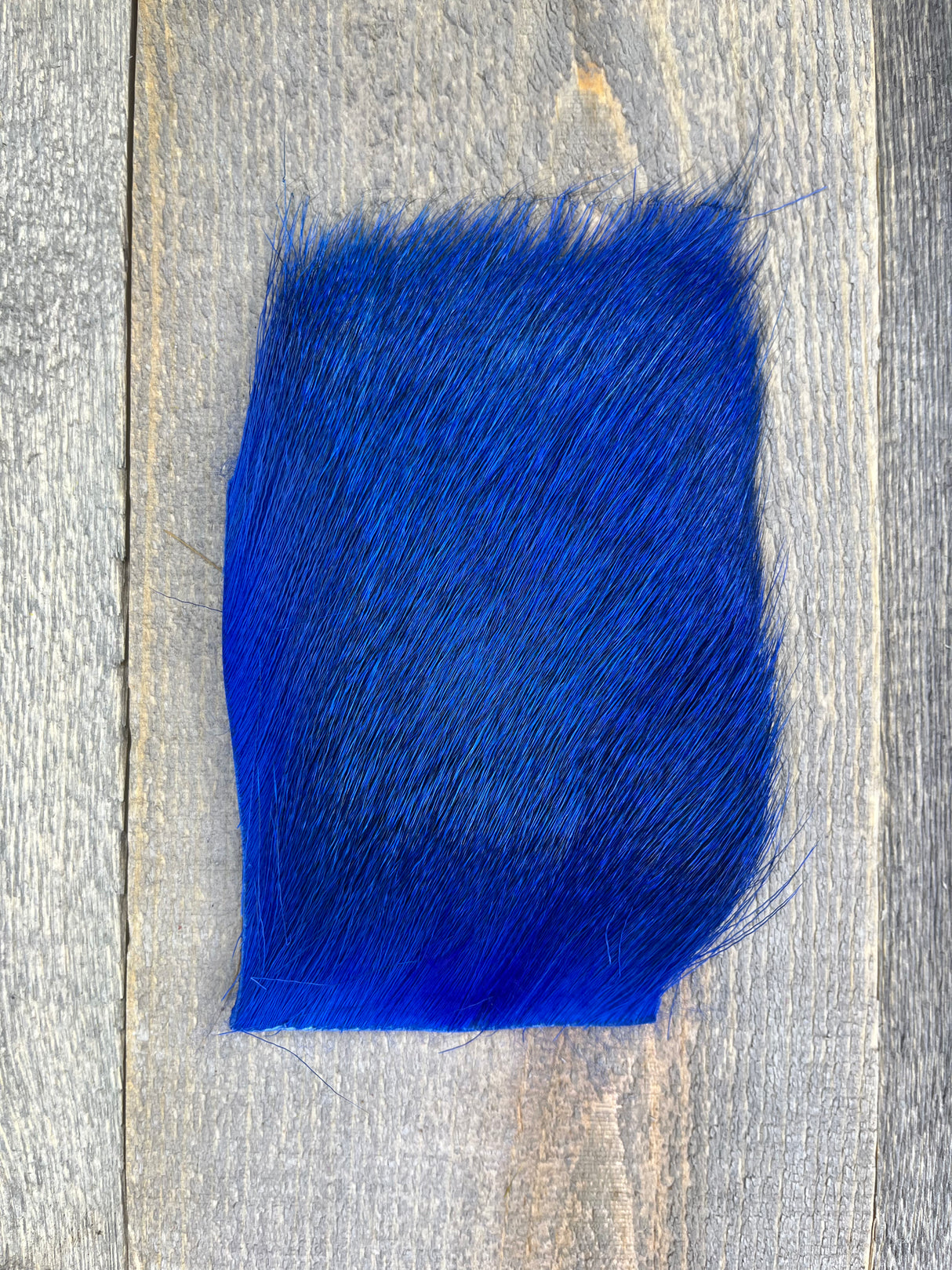 Varner's Big Bug Deer Hair 3" x 4" Patch - Late Season Grade #2 Extreme Blue Deer Hair