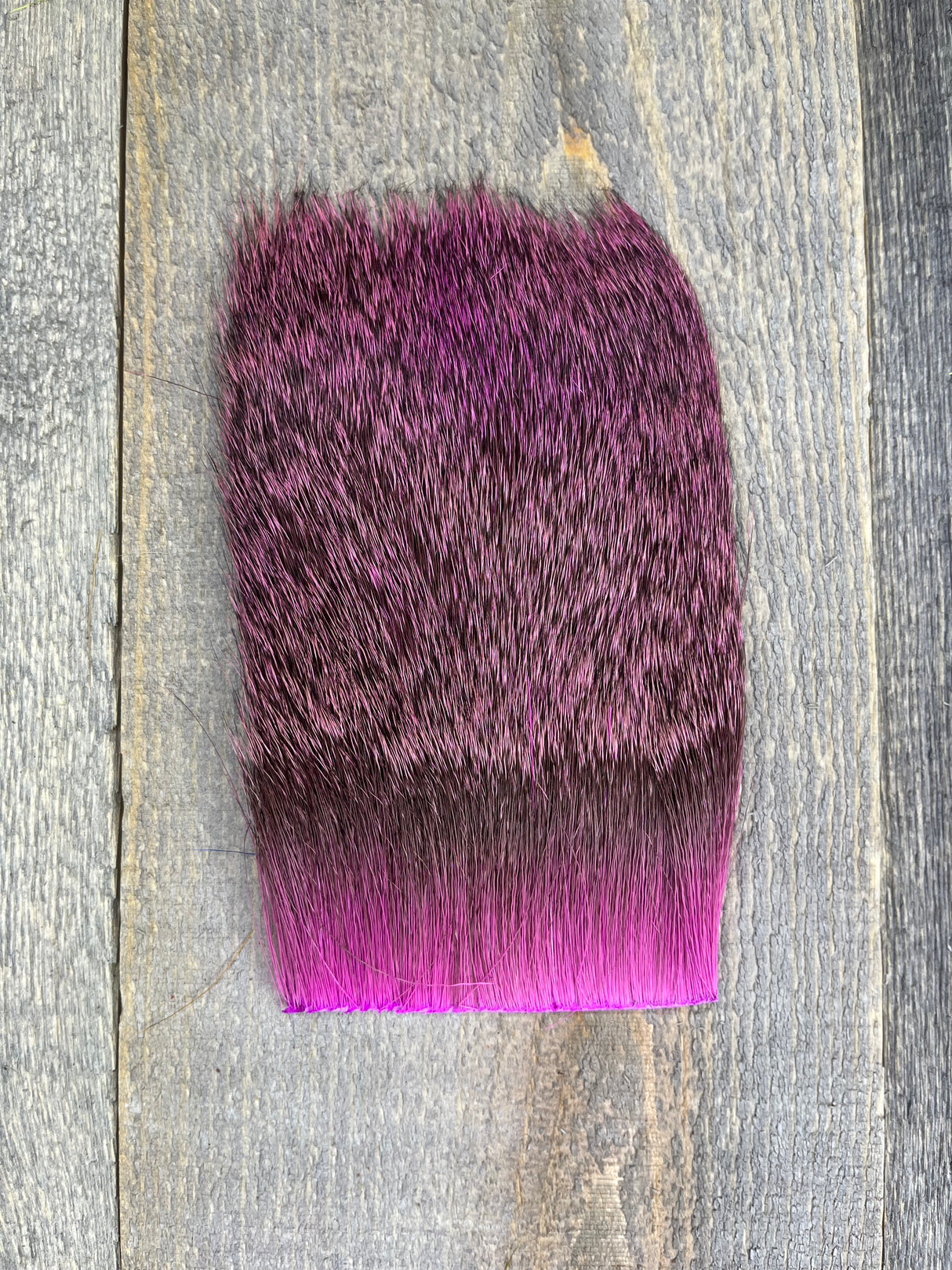 Varner's Big Bug Deer Hair 3" x 4" Patch - Late Season Grade #2 Fl. Fuchsia Deer Hair