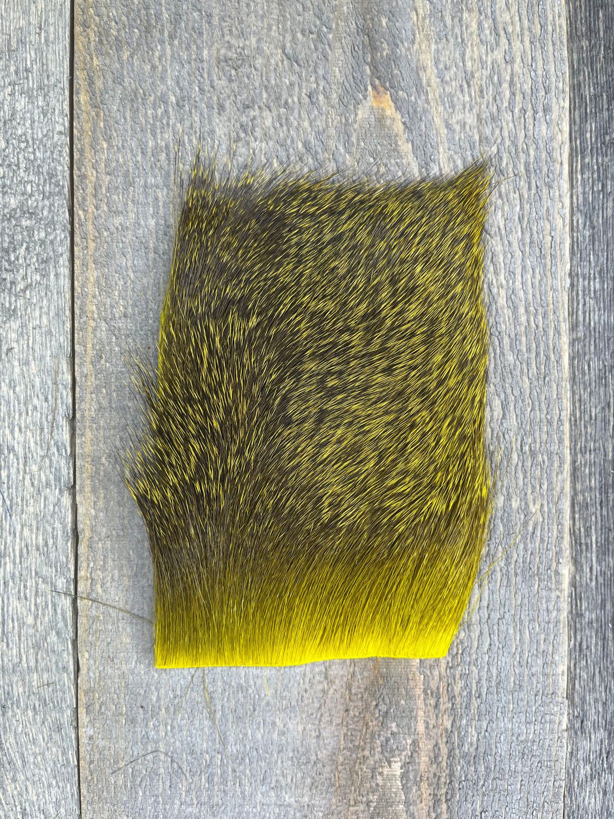 Varner's Big Bug Deer Hair 3" x 4" Patch - Late Season Grade #2 Yellow Deer Hair