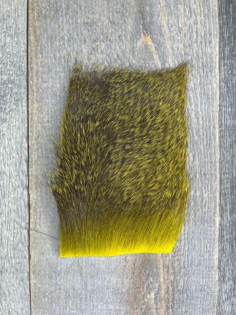 Varner's Big Bug Deer Hair 3" x 4" Patch - Late Season Grade #2 Yellow Deer Hair
