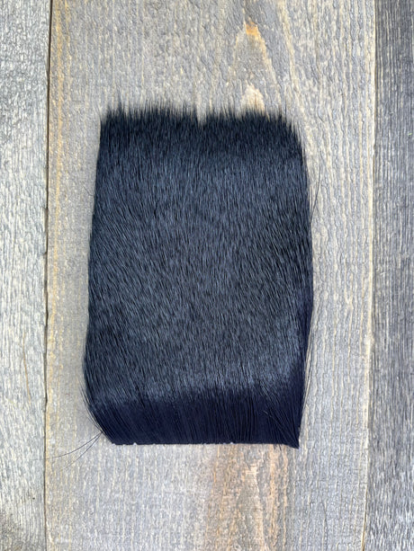 Varner's Big Bug Deer Hair 3" x 4" Patch - Mid Season Grade #1 Black Deer Hair
