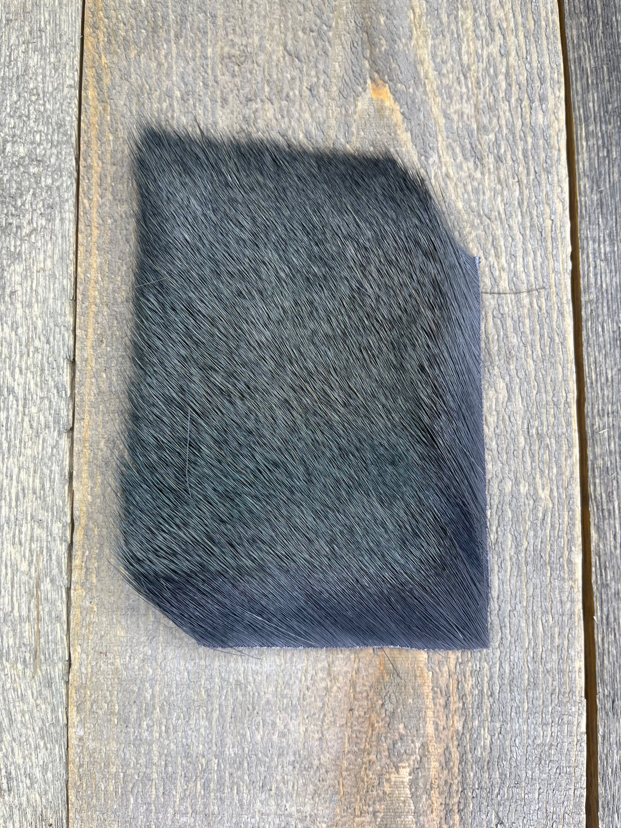 Varner's Big Bug Deer Hair 3" x 4" Patch - Mid Season Grade #1 Charcoal Gray Deer Hair