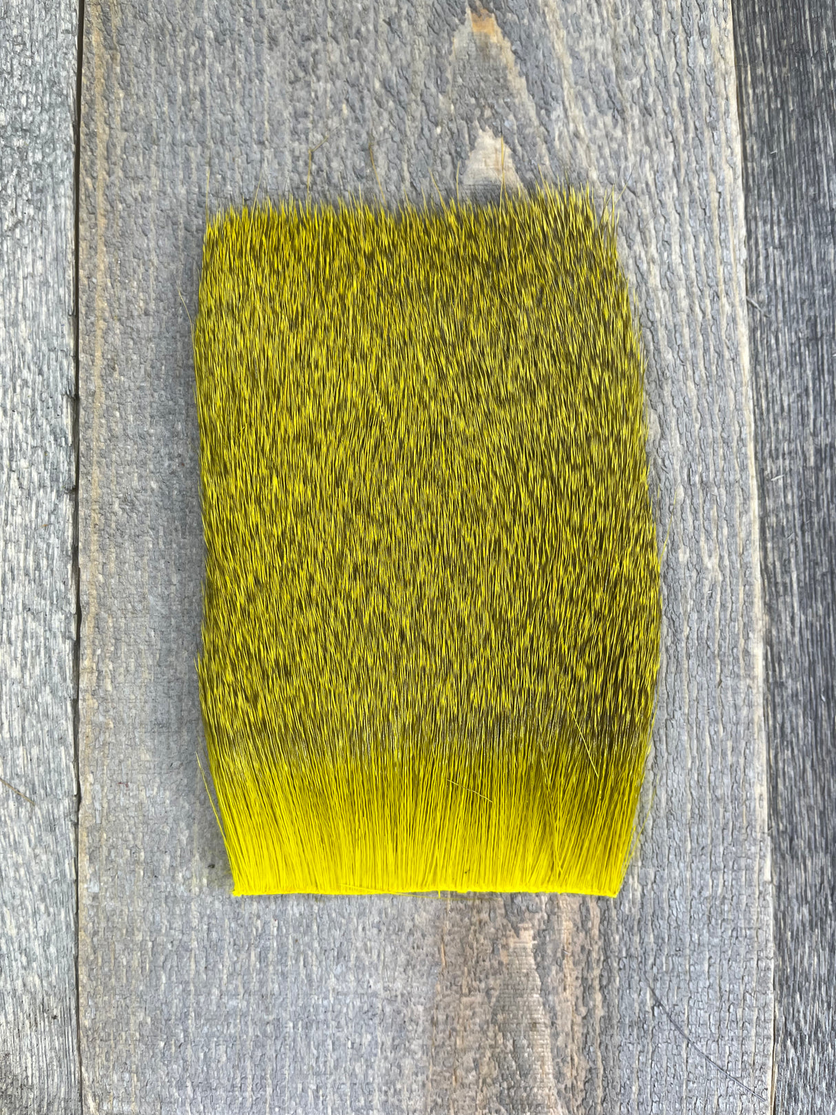 Varner's Big Bug Deer Hair 3" x 4" Patch - Mid Season Grade #1 Yellow Deer Hair