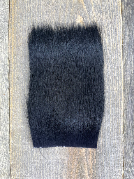 Varner's Big Bug Deer Hair 3" x 4" Patch - Mid Season Grade #2 Black Deer Hair