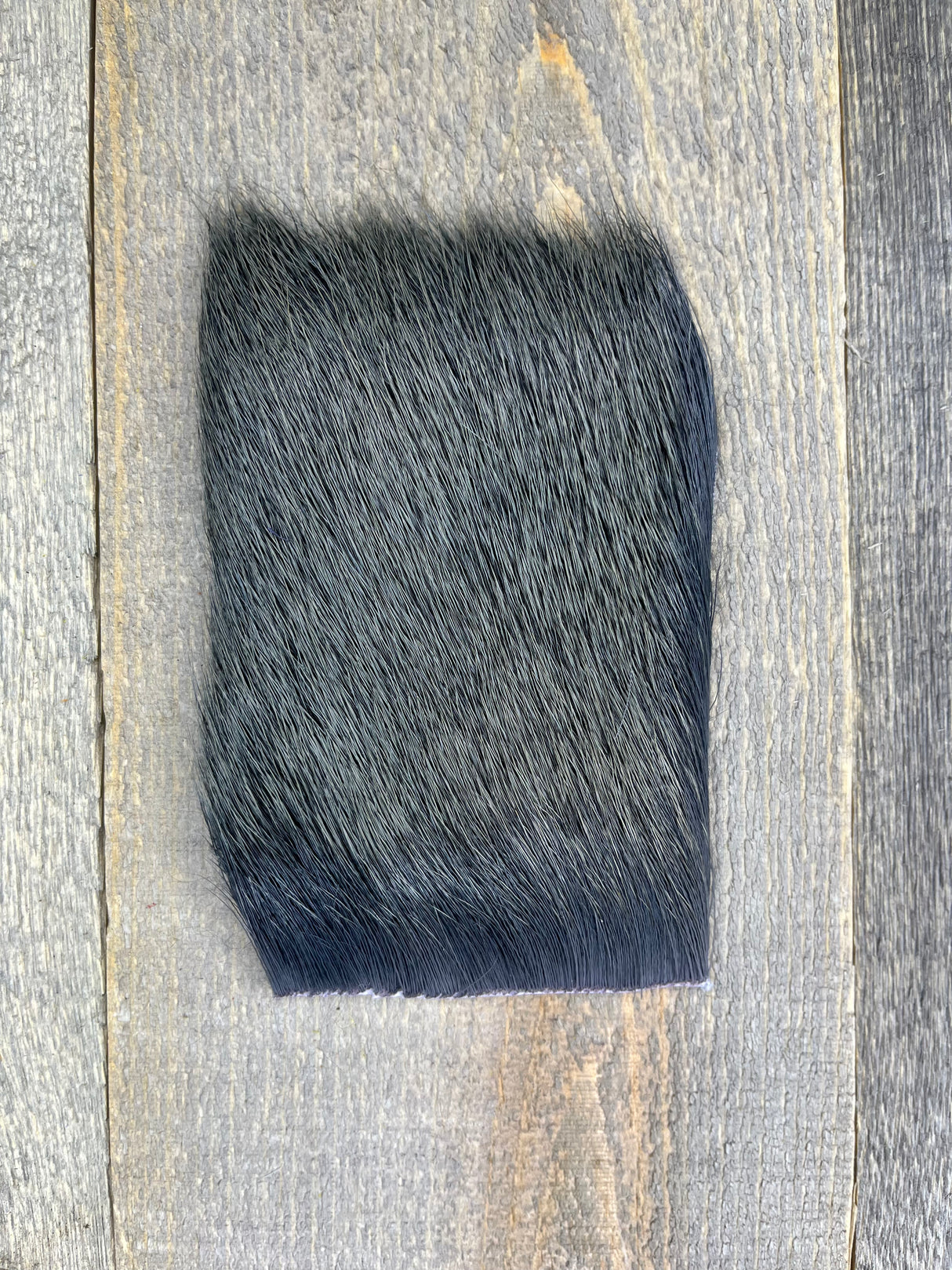 Varner's Big Bug Deer Hair 3" x 4" Patch - Mid Season Grade #2 Charcoal Gray Deer Hair