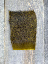 Varner's Big Bug Deer Hair 3" x 4" Patch - Mid Season Grade #2 Sculpin Olive Deer Hair