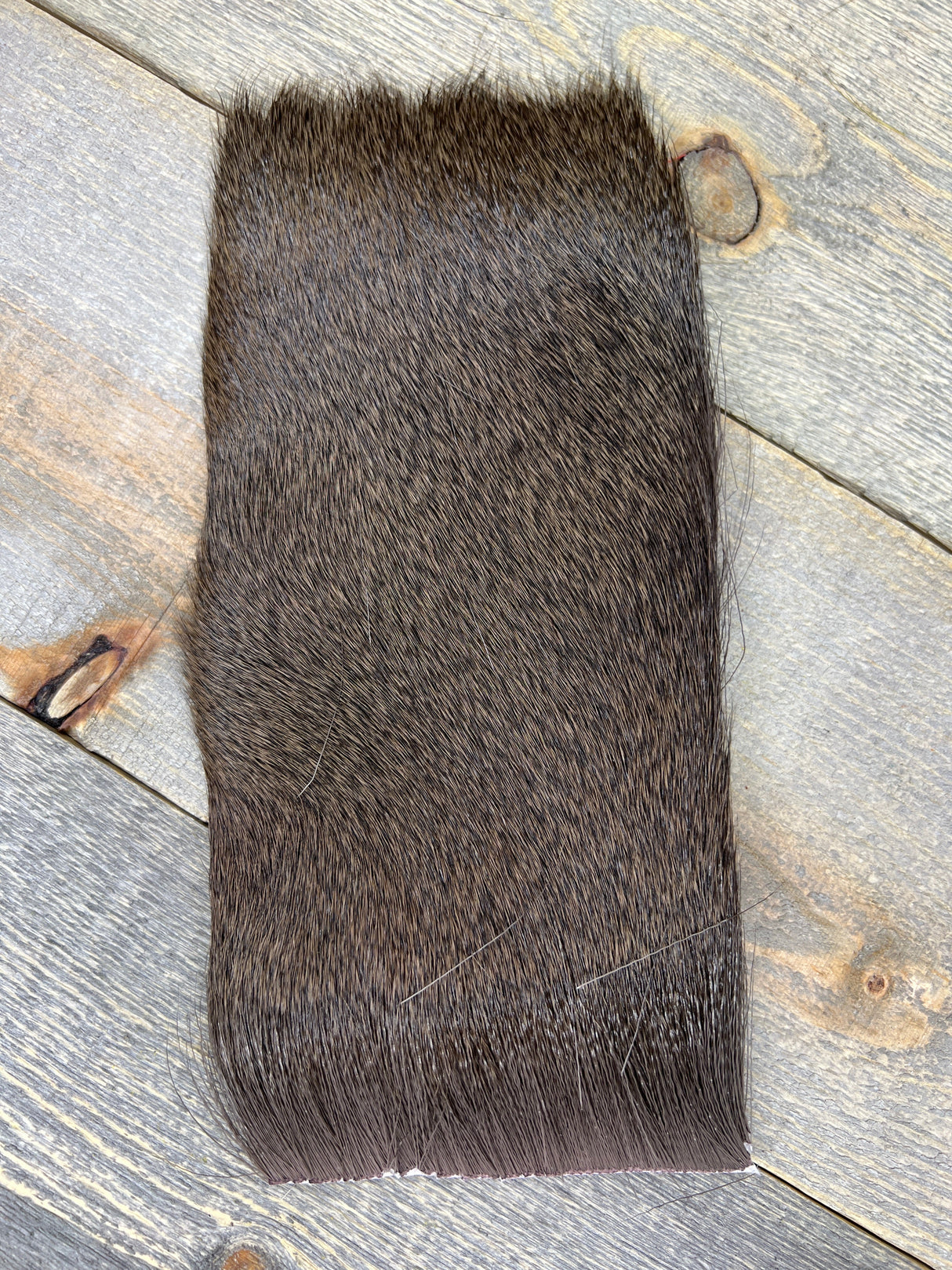 Varner's Big Bug Deer Hair 4" x 8" Patch - Late Season Grade #1 Brown Deer Hair