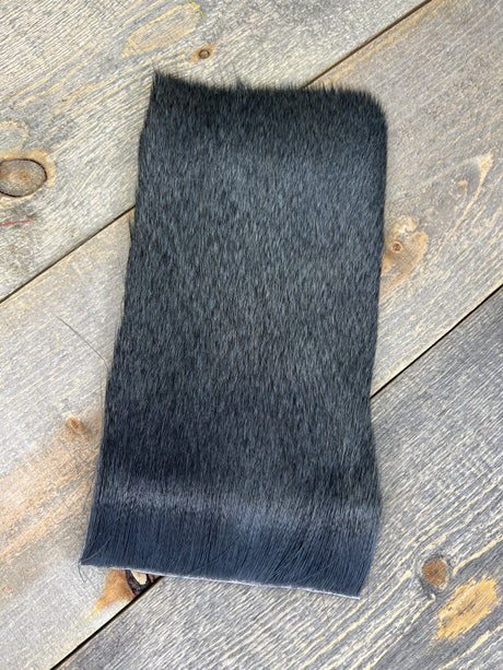 Varner's Big Bug Deer Hair 4" x 8" Patch - Late Season Grade #1 Charcoal Gray Deer Hair