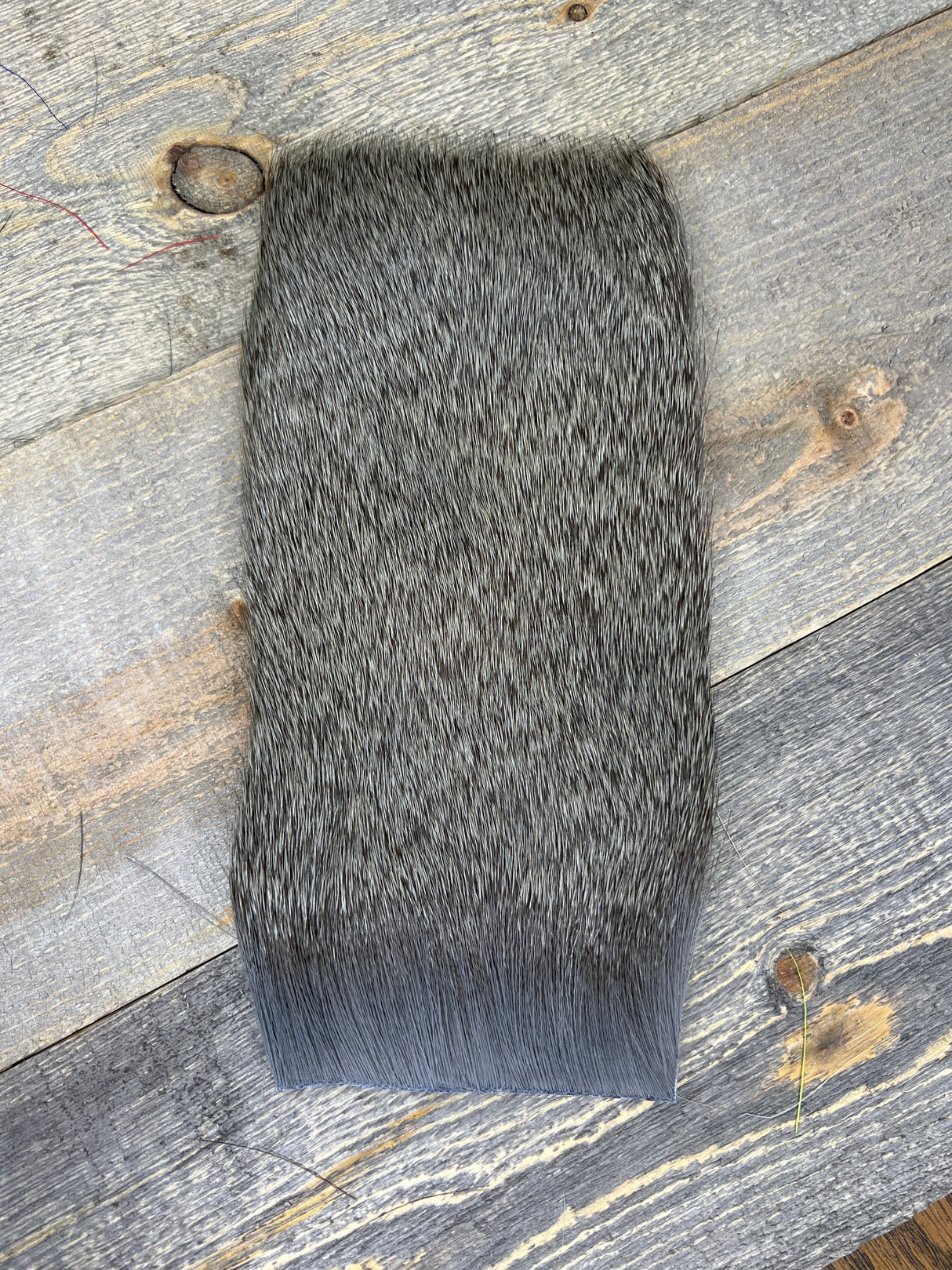 Varner's Big Bug Deer Hair 4" x 8" Patch - Late Season Grade #1 Gray Deer Hair
