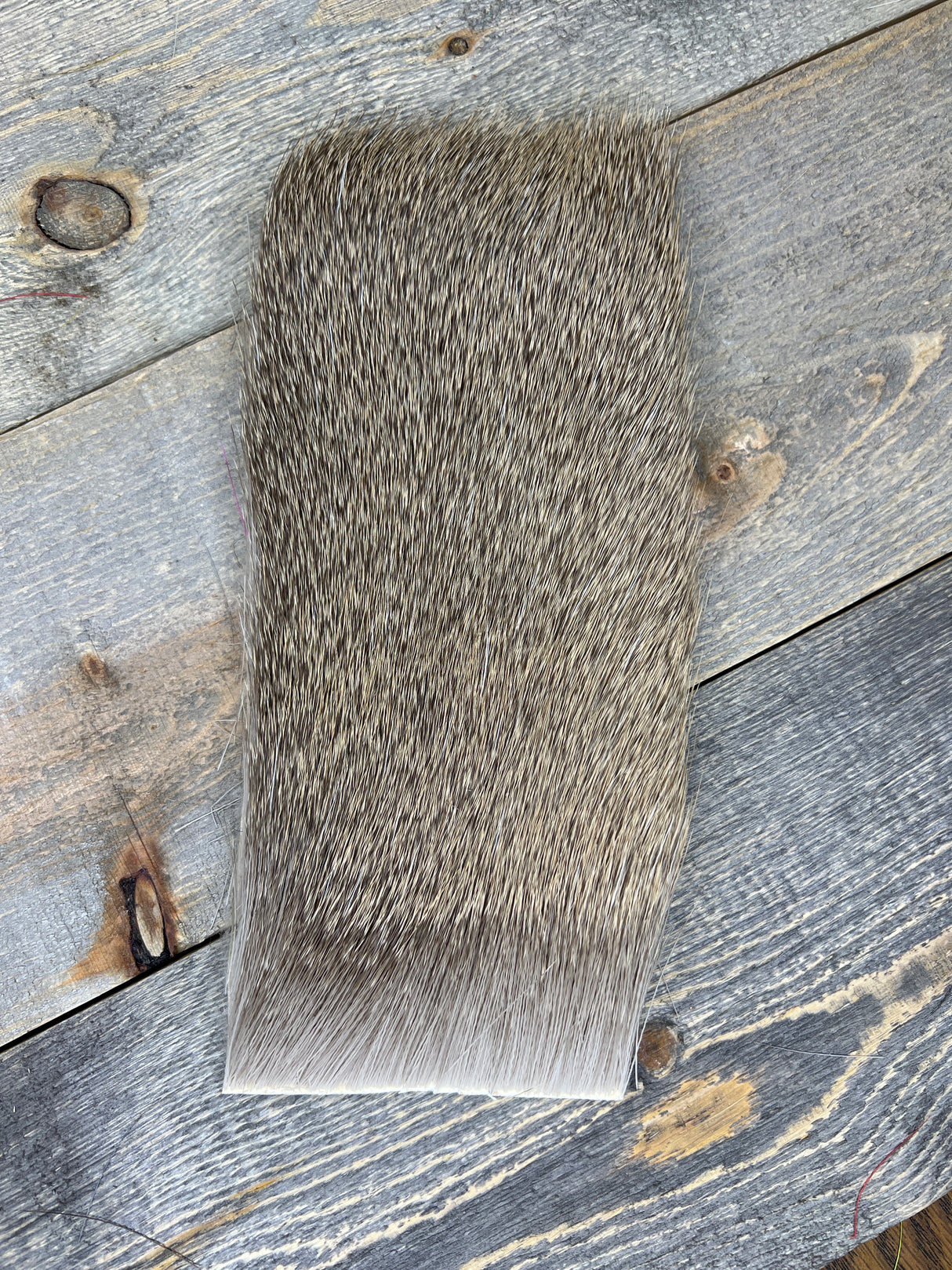 Varner's Big Bug Deer Hair 4" x 8" Patch - Late Season Grade #1 Natural Deer Hair