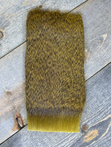 Varner's Big Bug Deer Hair 4" x 8" Patch - Late Season Grade #1 Sculpin Olive Deer Hair