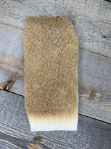 Varner's Big Bug Deer Hair 4" x 8" Patch - Late Season Grade #2 Ginger Bleach Deer Hair