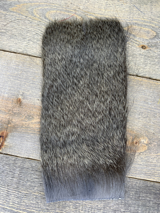 Varner's Big Bug Deer Hair 4" x 8" Patch - Late Season Grade #2 Gray Deer Hair